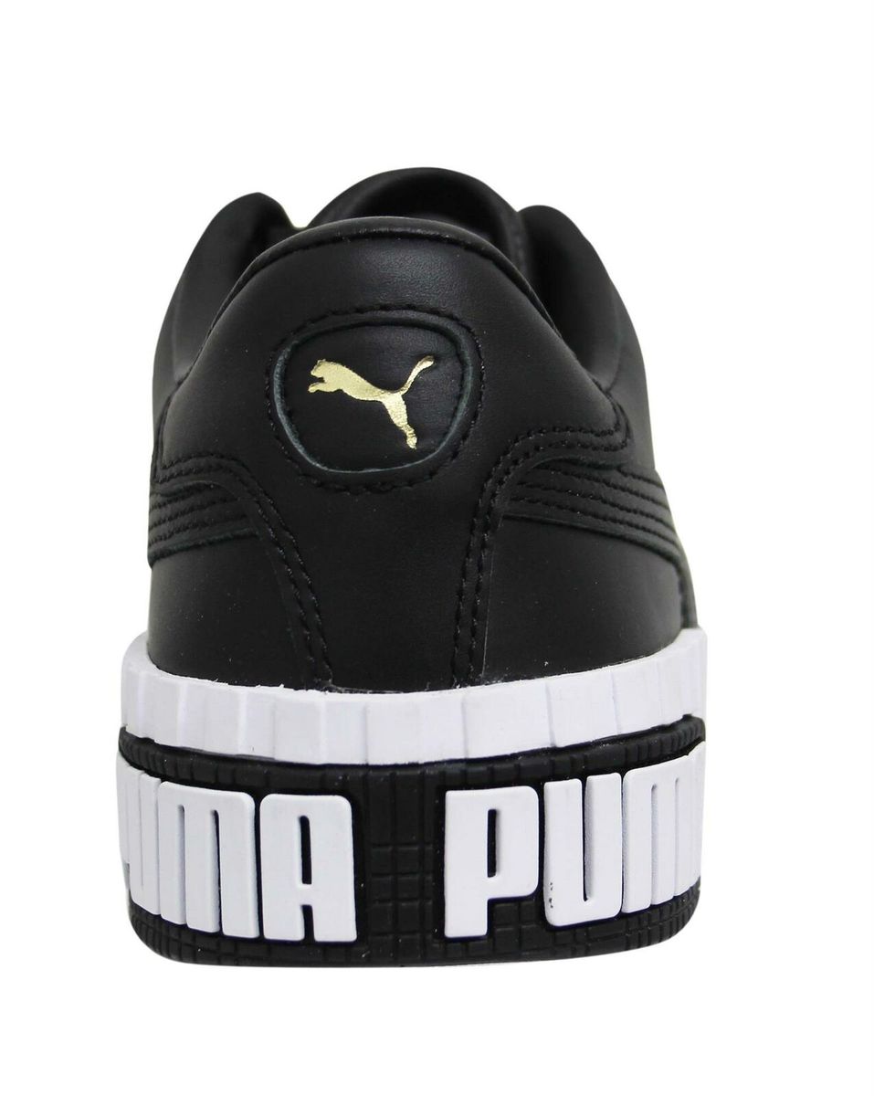 Markante Leder-Plateau-Sneaker