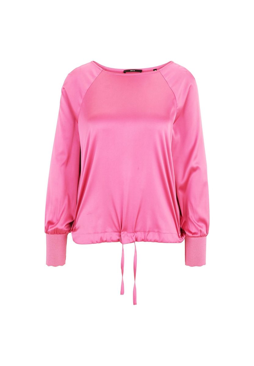 Satinbluse mit Raglanärmeln