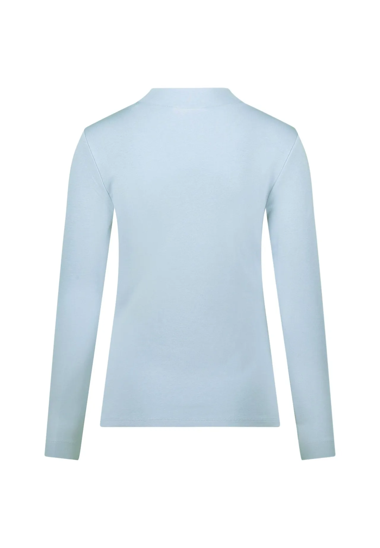Marineblaues, figurbetontes Langarmshirt