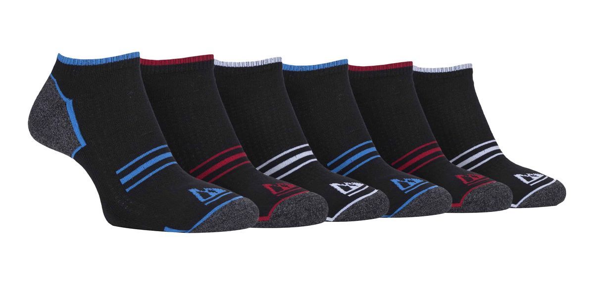 6 Paar Herren atmungsaktiv gepolstert Sohle laufen Low Cut Trainer Socken