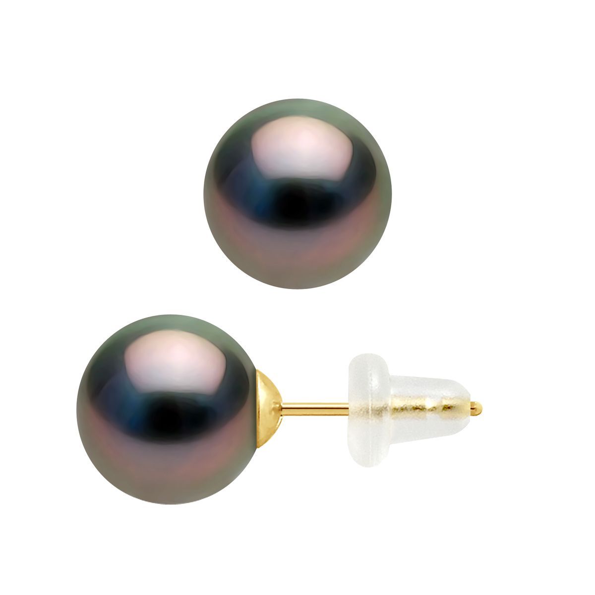 Elegante Ohrstecker mit Tahiti-Perlen