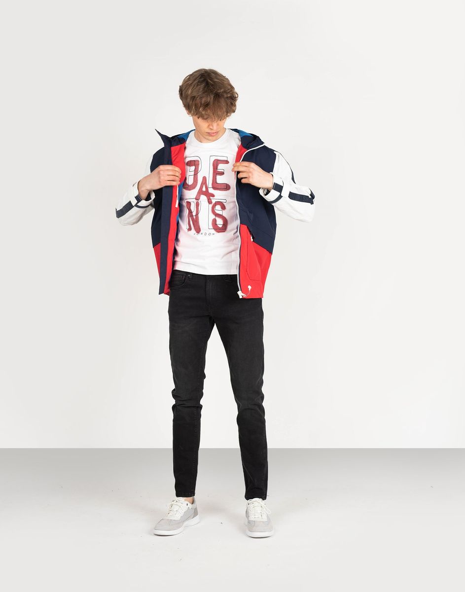 Sportlicher Kapuzen-Windbreaker mit Taschen