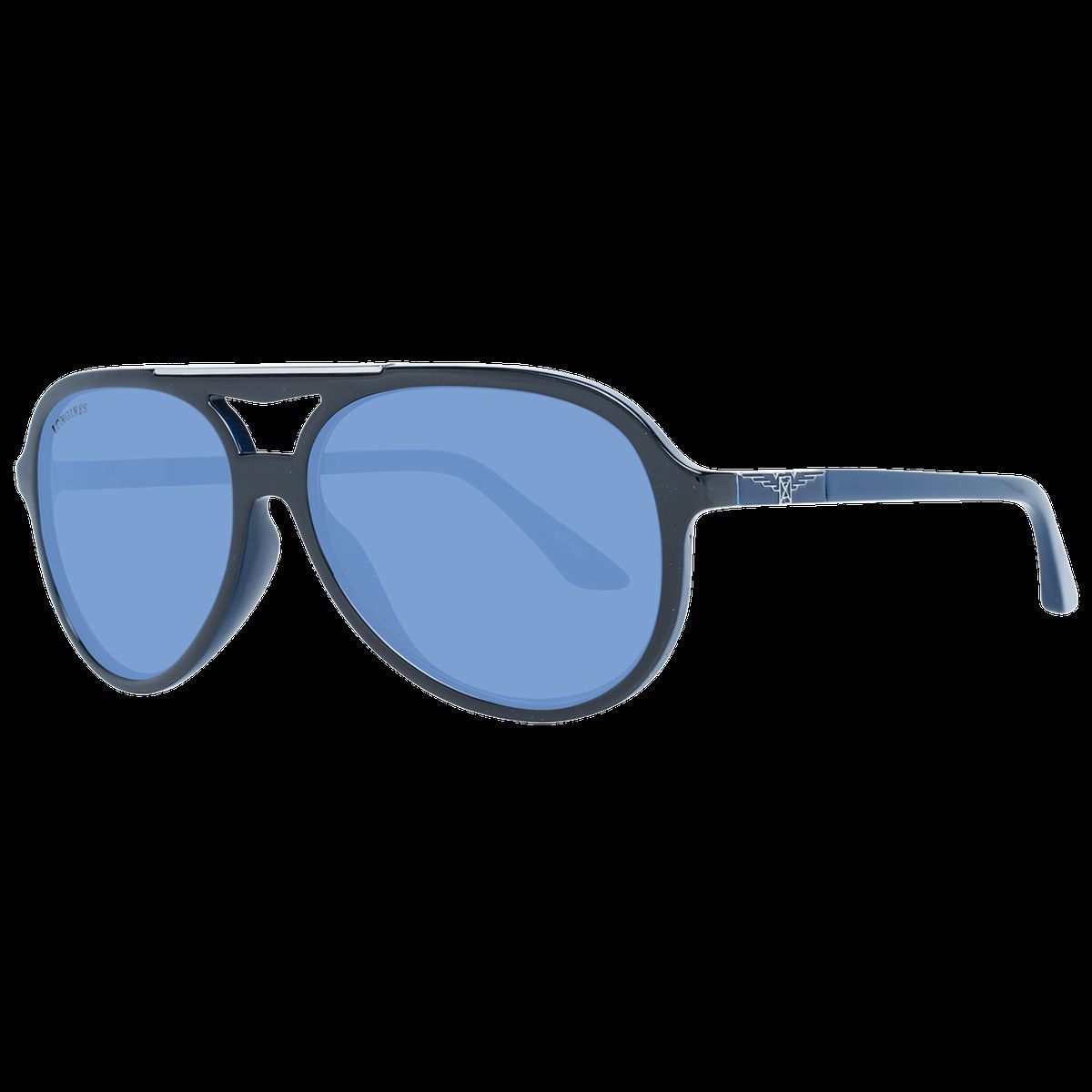 Pilotenbrille mit blauen Gläsern