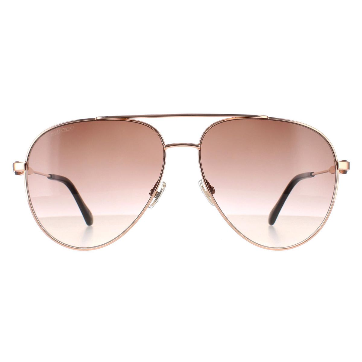 Goldene Pilotenbrille mit braunen Farbverlaufsgläsern