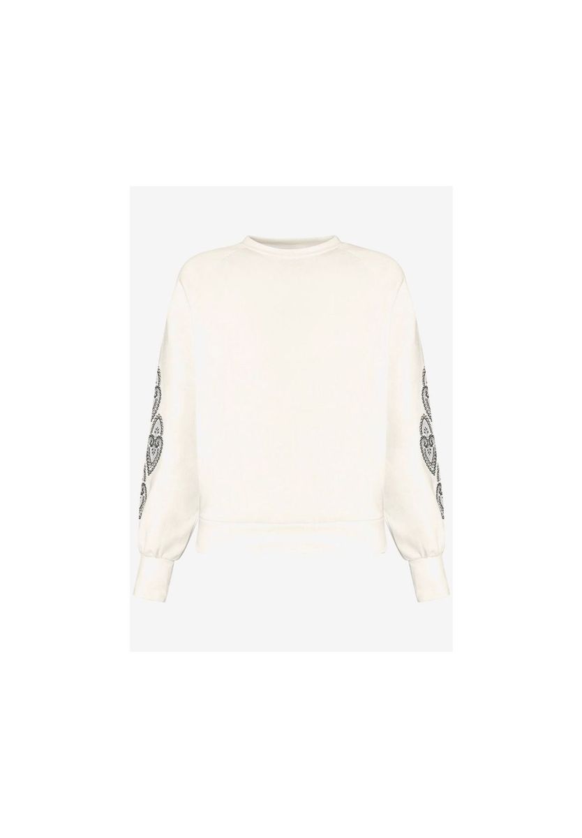 Sweatshirt mit Rundhalsausschnitt und langen Ärmeln, lockere Passform