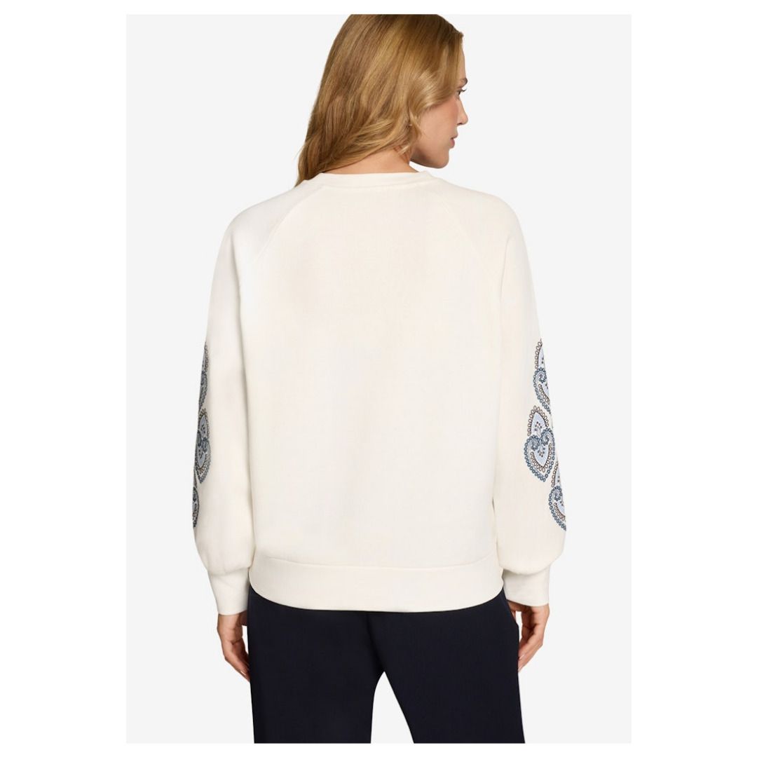 Sweatshirt mit Rundhalsausschnitt und langen Ärmeln, lockere Passform