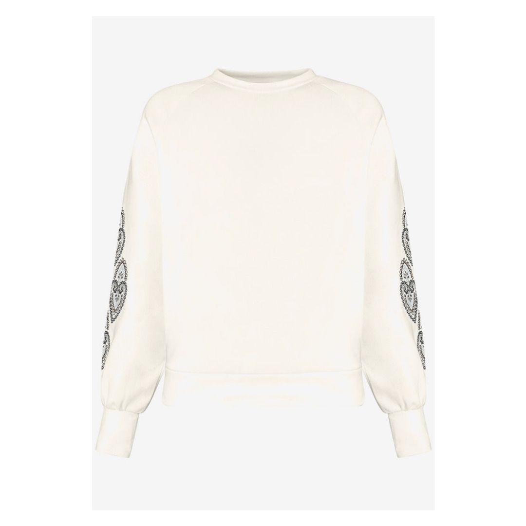 Sweatshirt mit Rundhalsausschnitt und langen Ärmeln, lockere Passform