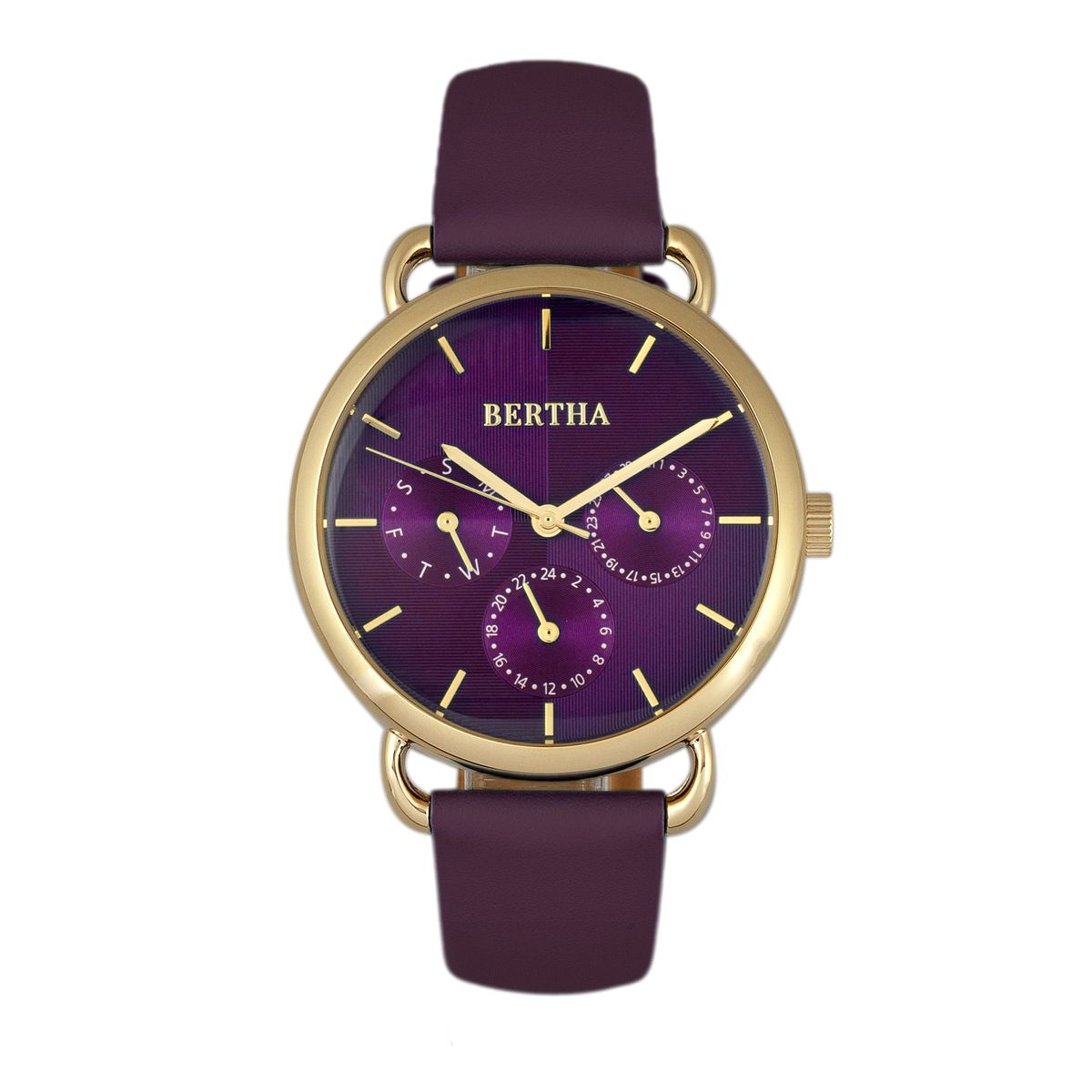 Bertha Gwen Armbanduhr mit Lederarmband