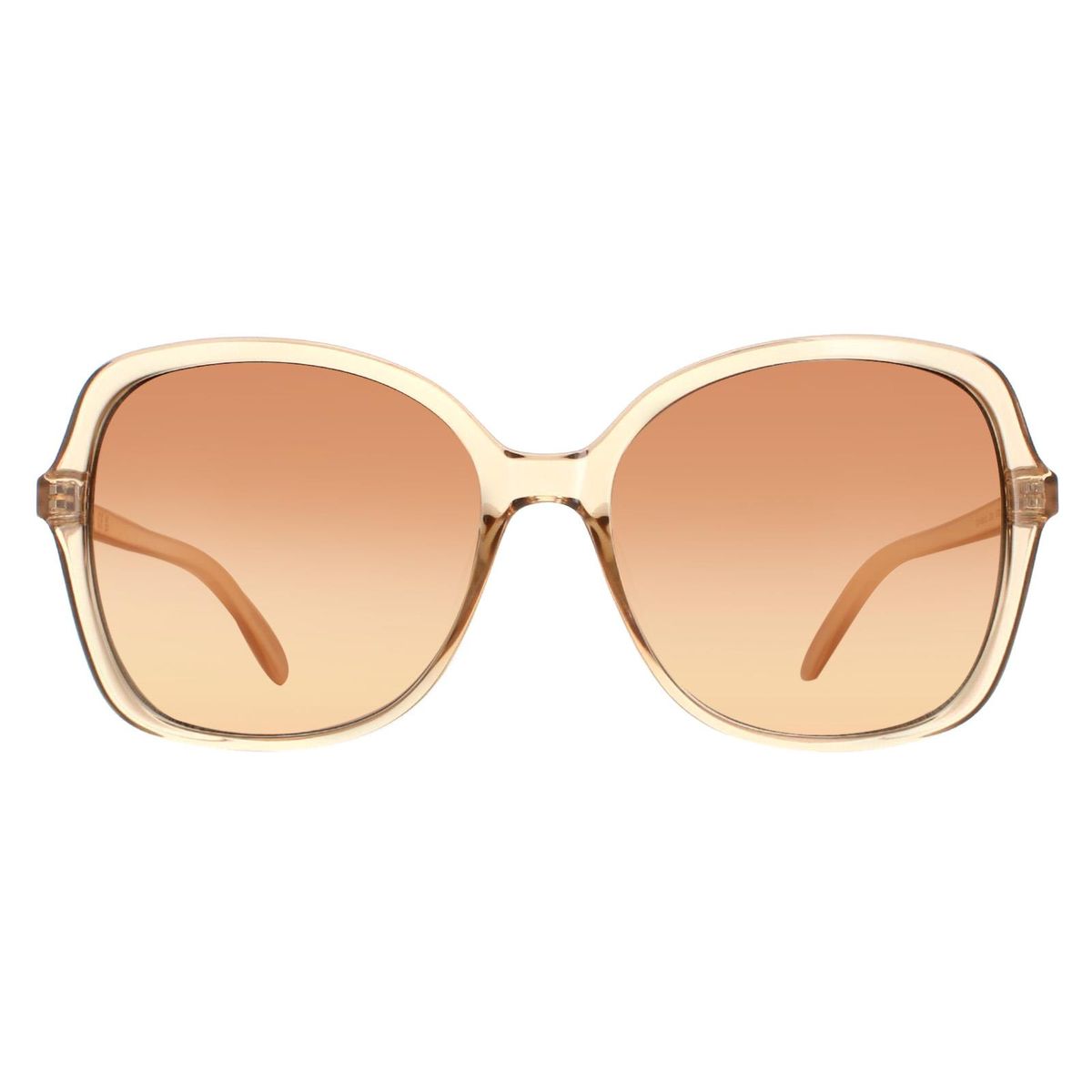 Übergroße Butterfly-Sonnenbrille mit braunem Farbverlauf