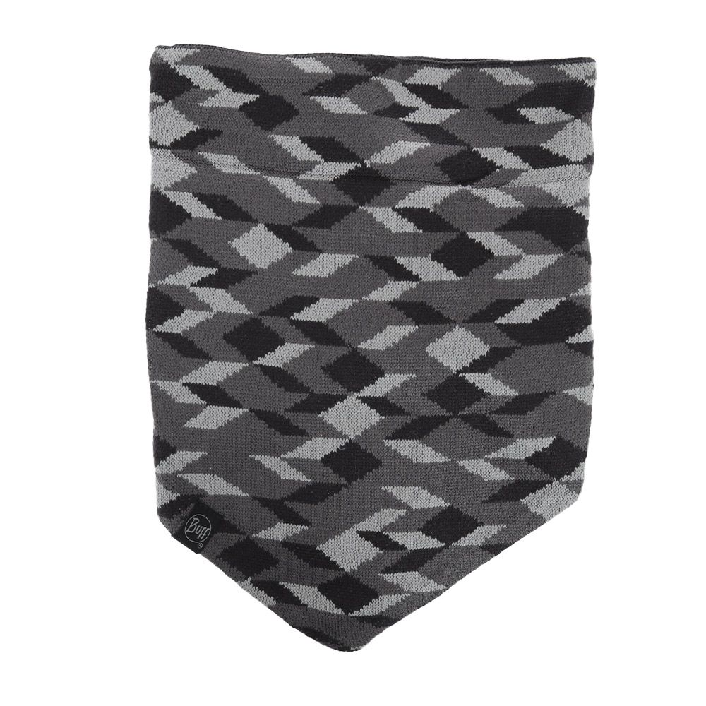 Strickfleece Bandana mit geometrischem Muster