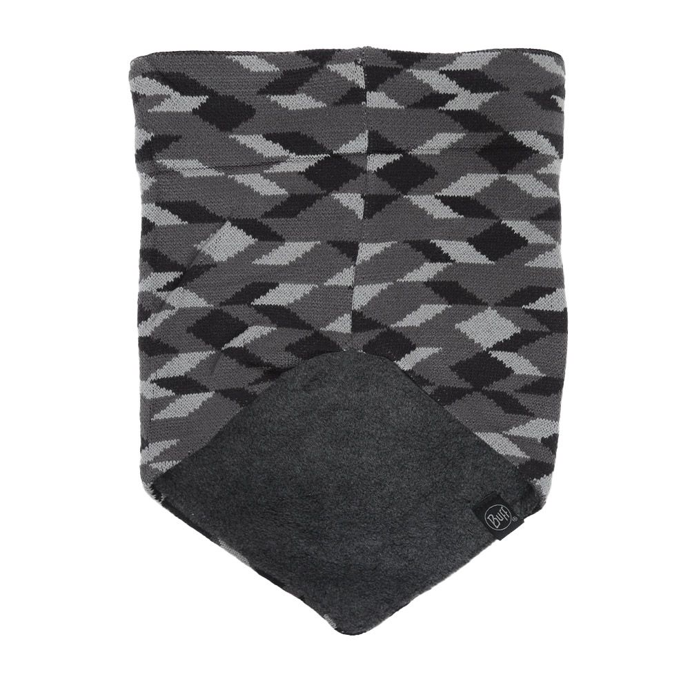Geometrisches Strick-Bandana mit Fleece