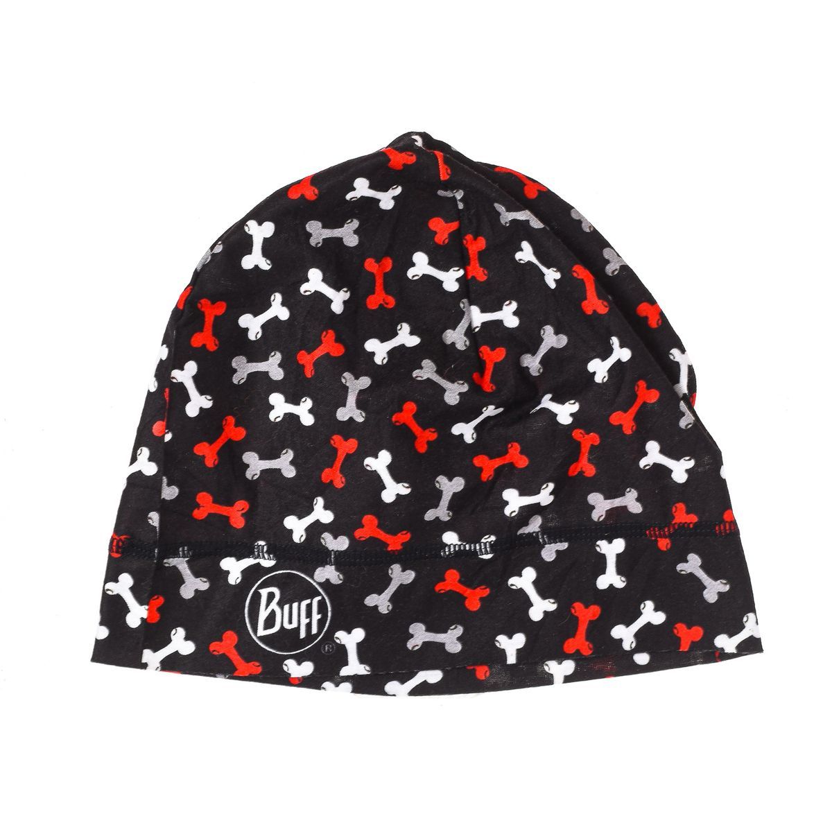 Gemusterte Mikrofaser-Beanie-Mütze