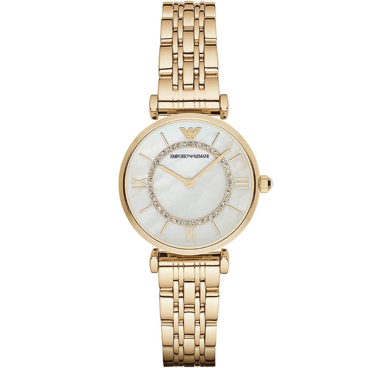 Elegante goldfarbene Damenuhr
