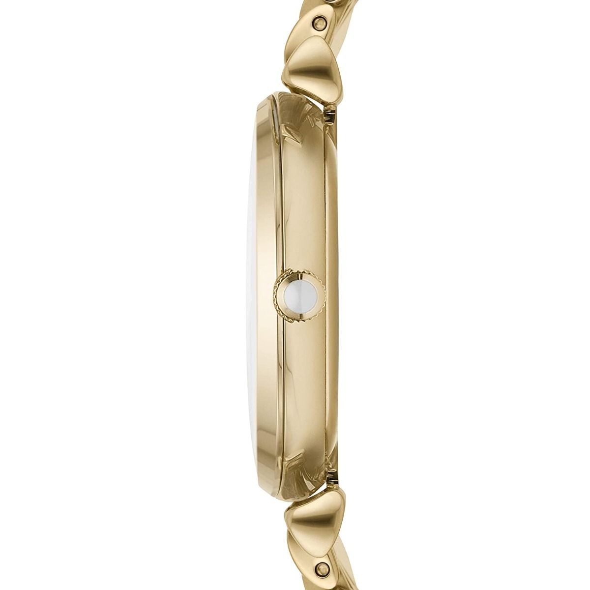 Armbanduhr mit Kristallen und Perlmutt-Zifferblatt