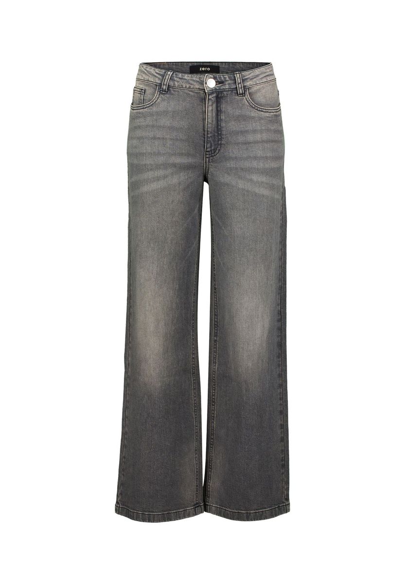 Weitgeschnittene Jeans in Grauwäsche