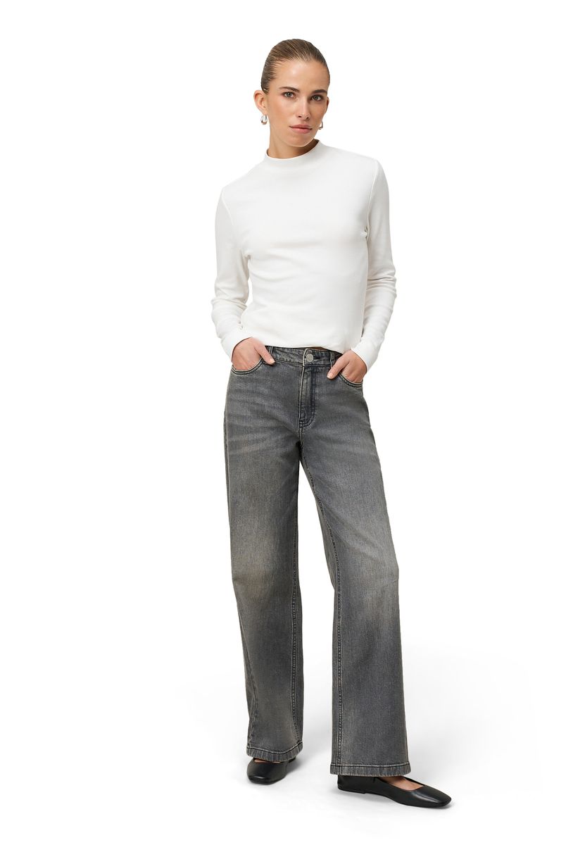 Weit geschnittene High-Waist Jeans