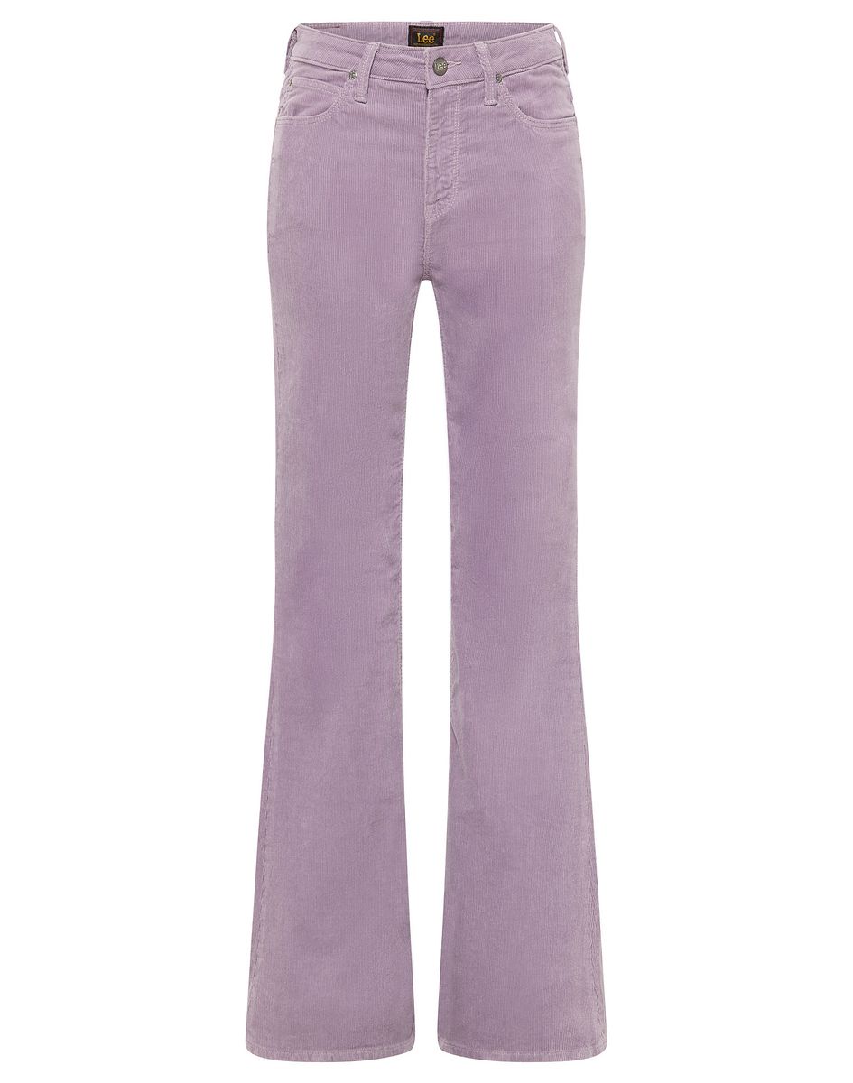 Cordhose mit ausgestelltem Bein