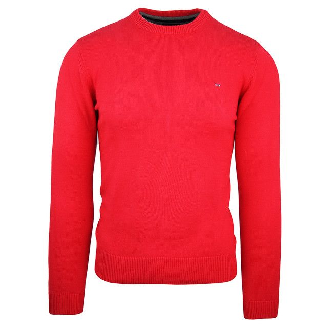 Klassischer Rundhals Strickpullover