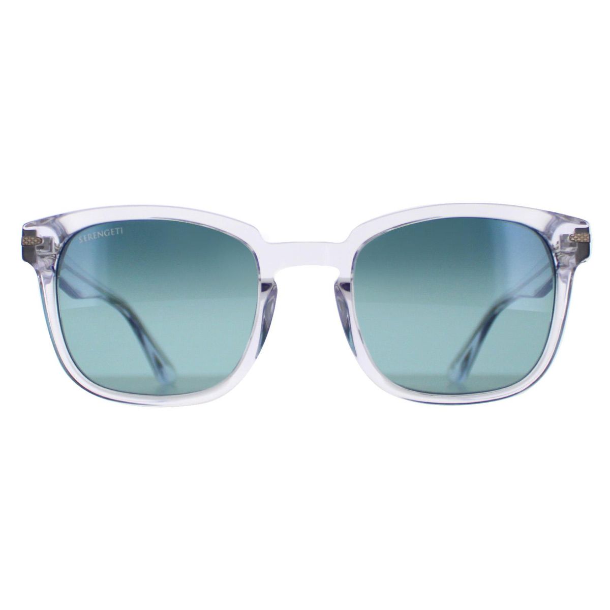 Quadratische Kristallrahmen Sonnenbrille polarisierte Gläser