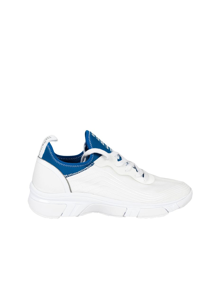Herren Weiß Blaue Slipper Sneaker