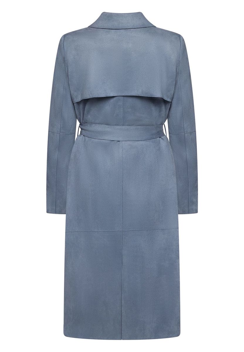 Wildleder Doppelreiher Trenchcoat