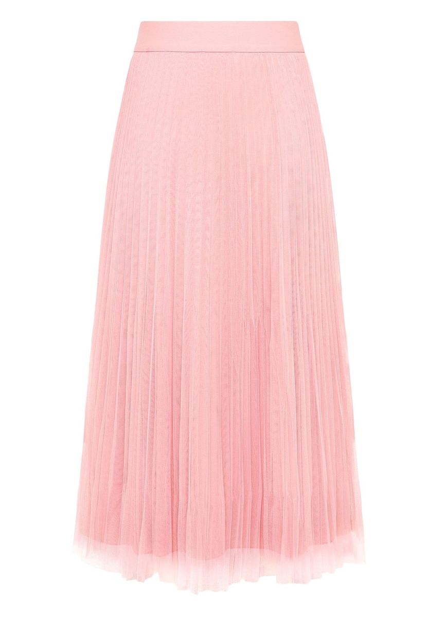 Eleganter Plissee-Tüll-Midirock