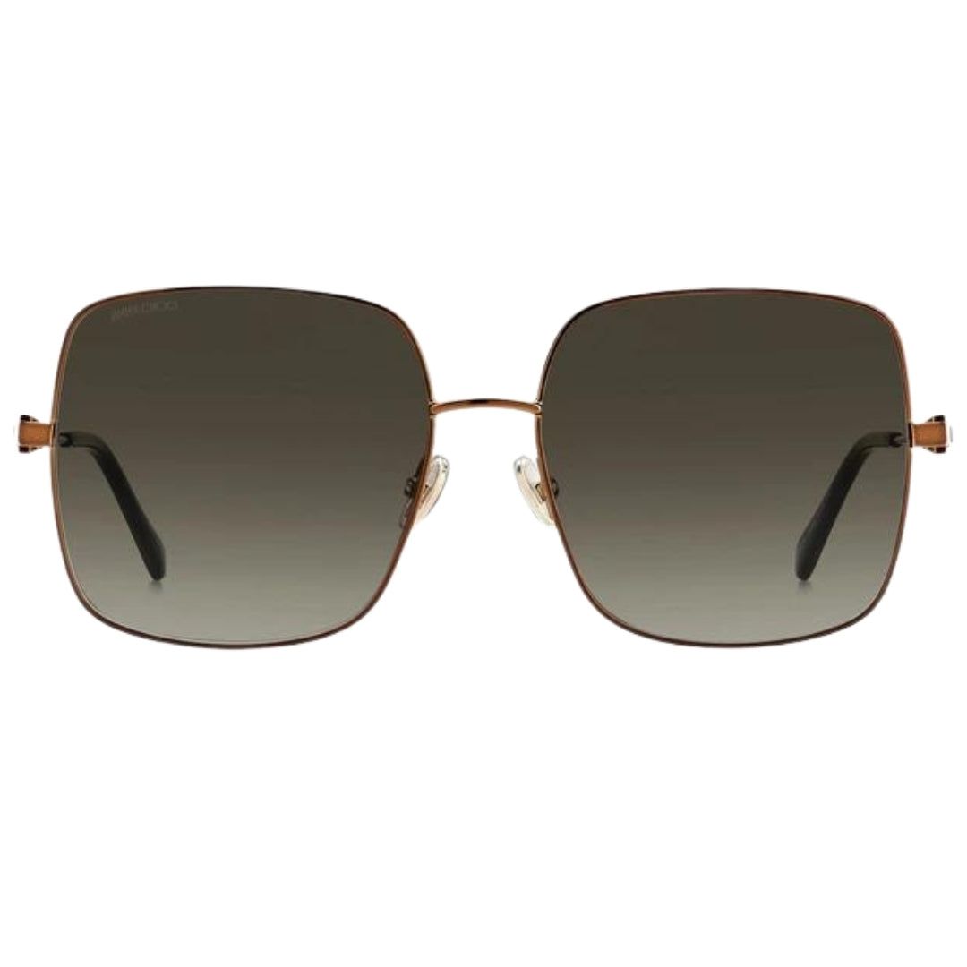 Quadratische Sonnenbrille in Roségold