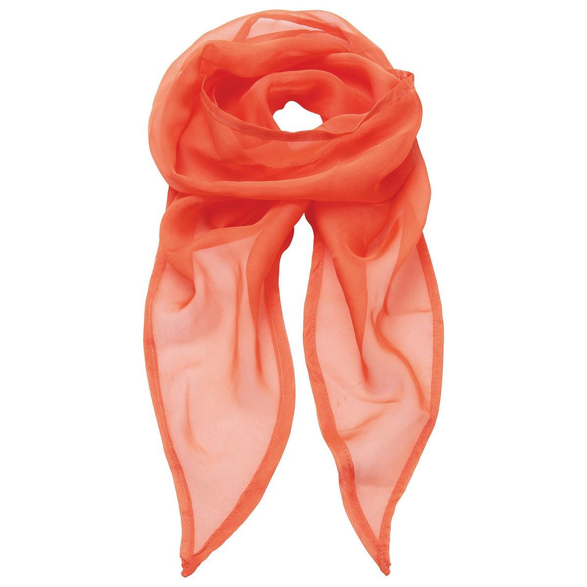 Leichter Schal aus transparentem Chiffon