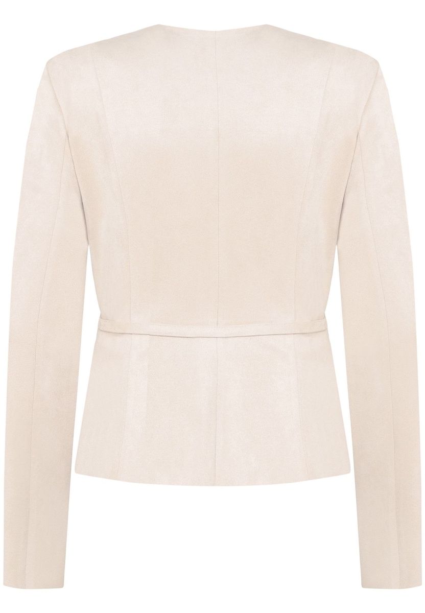 Gürtel-Reißverschluss taillierte Jacke