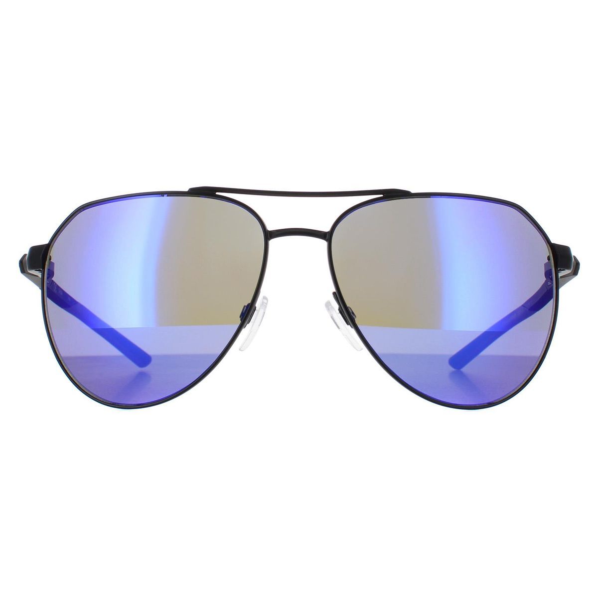 Aviator Sonnenbrille mit blau verspiegelten Gläsern