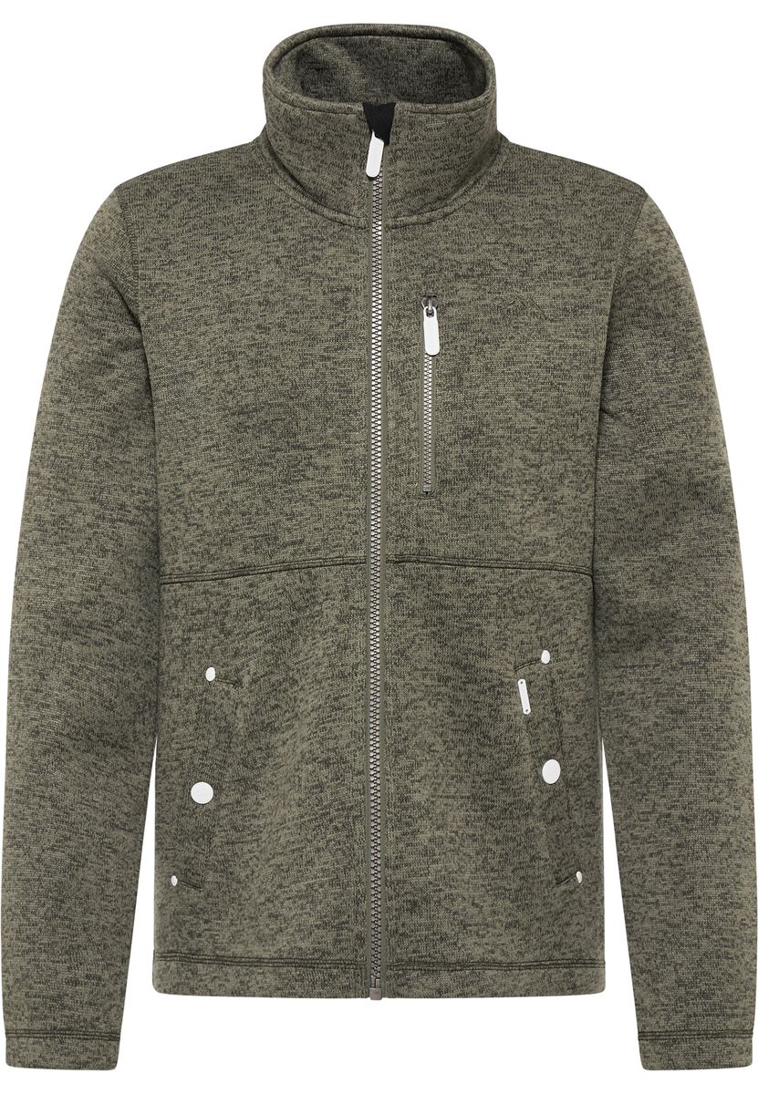 ICEBOUND Serie yuka Strickfleecejacke Herren Oliv Melange