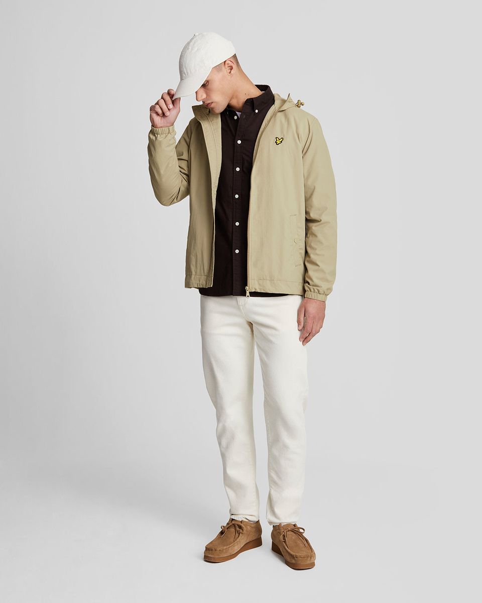 Minimalistische Kapuzenjacke mit Reißverschluss