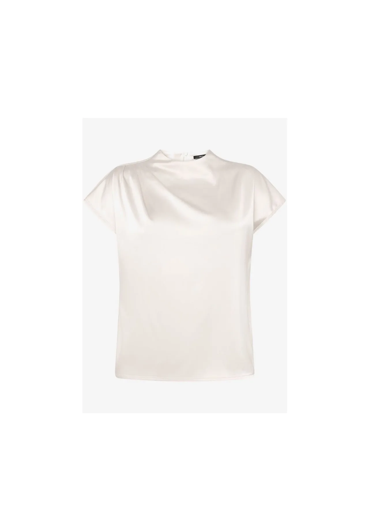 zero Seidenbluse, Stehkragen, für Damen, beige, 42