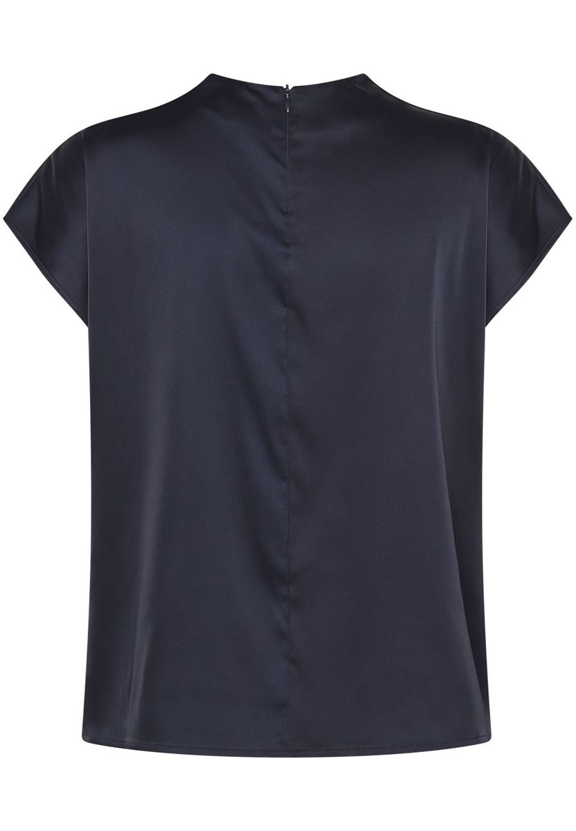 zero Seidenbluse, Stehkragen, für Damen, blau, 34