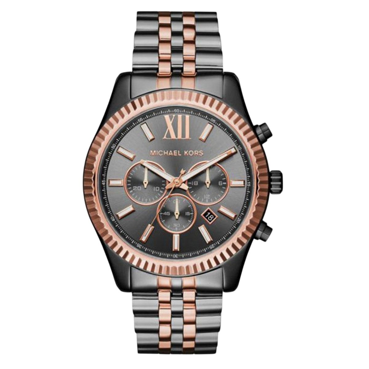 Moderne Zweifarbige Chronograph Uhr