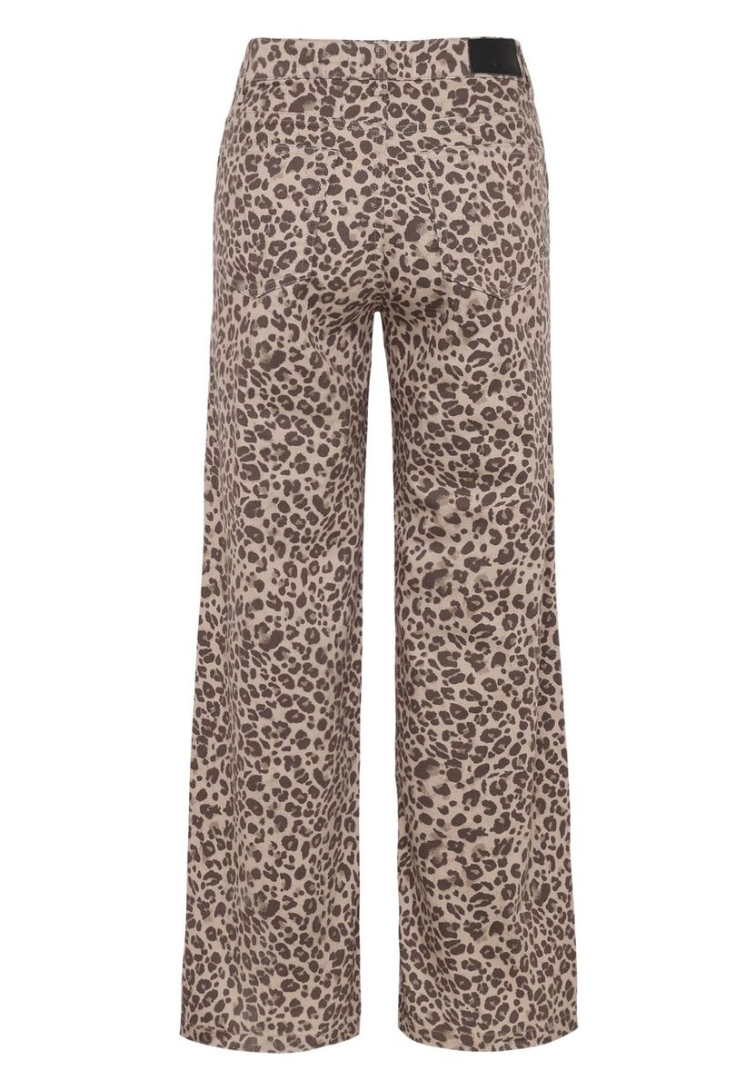 Hose mit weitem Bein und Animal-Print