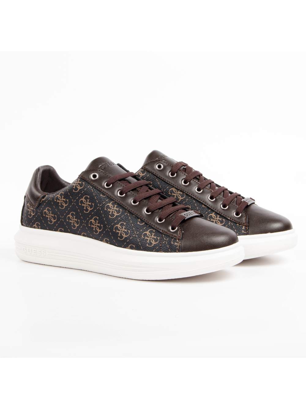 Schnür-Sneaker mit Monogramm-Logo