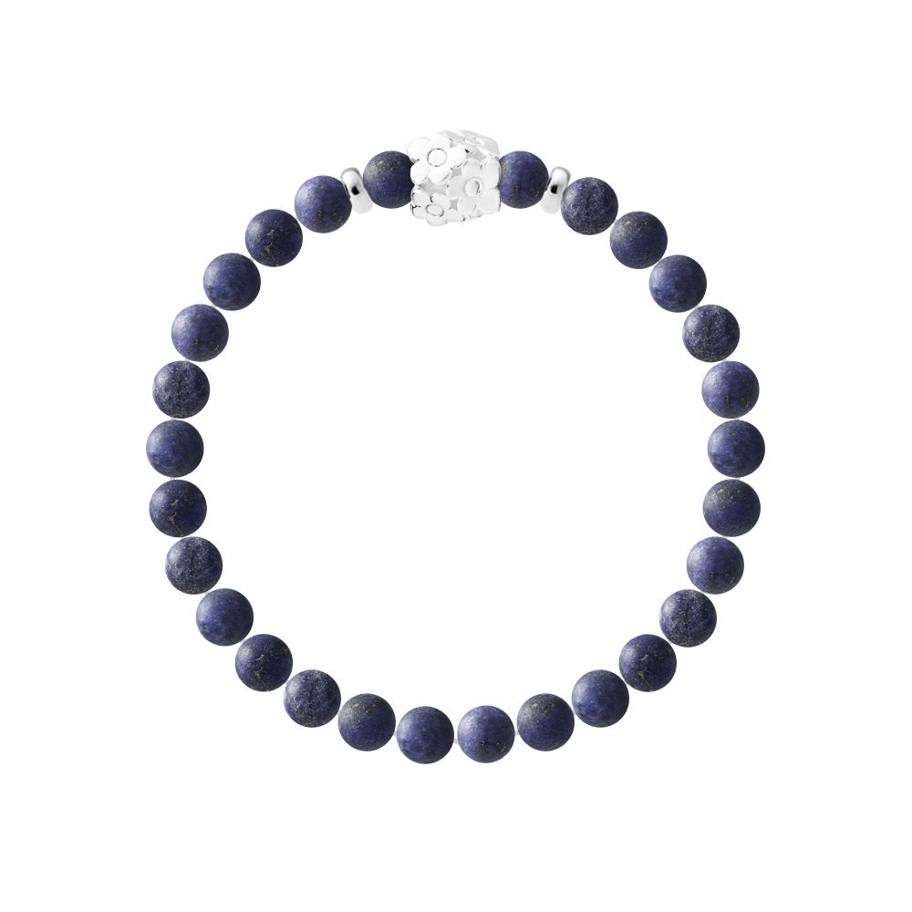 Edelstein-Stretch-Armband mit Perlen