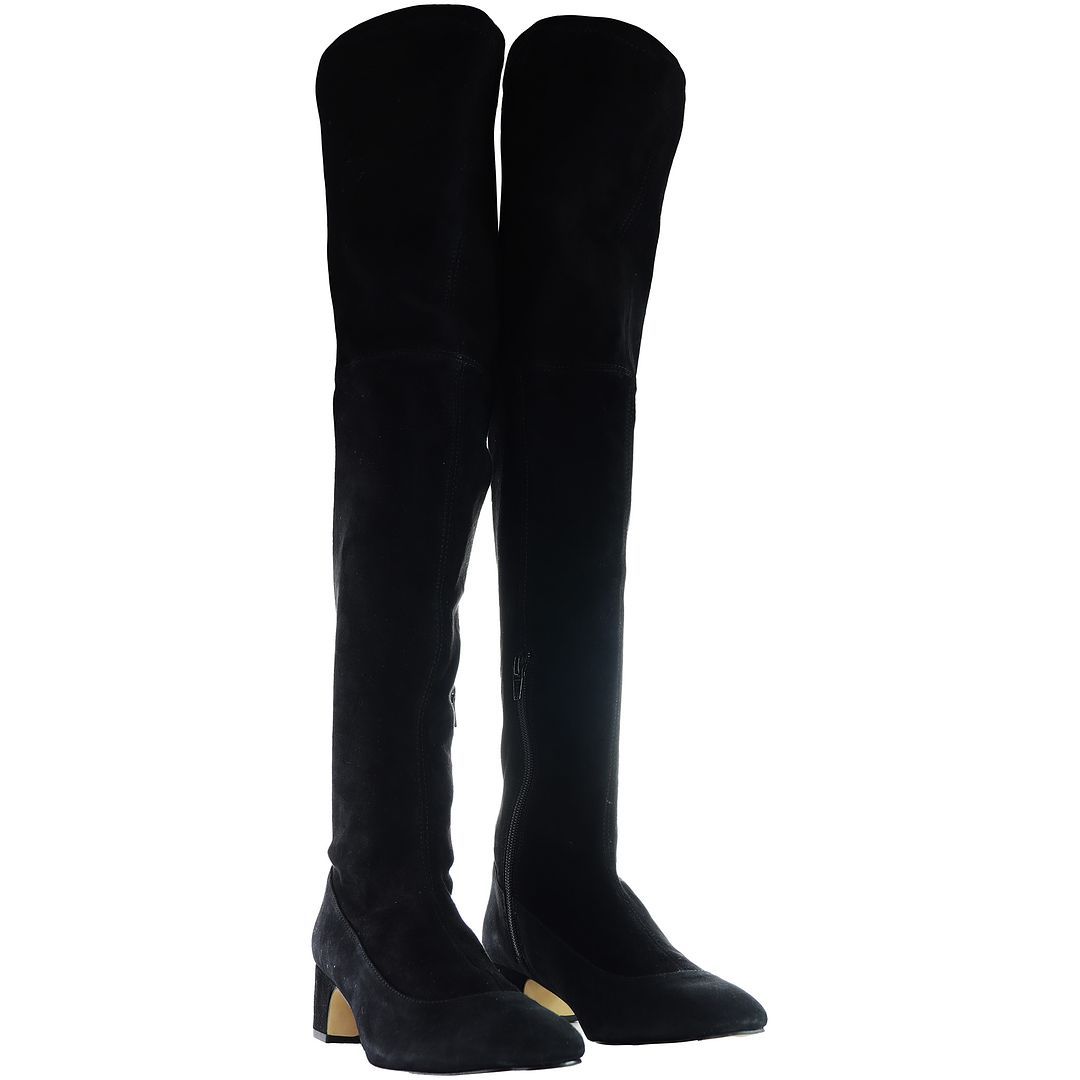 Elegante Overknee-Stiefel aus Wildleder