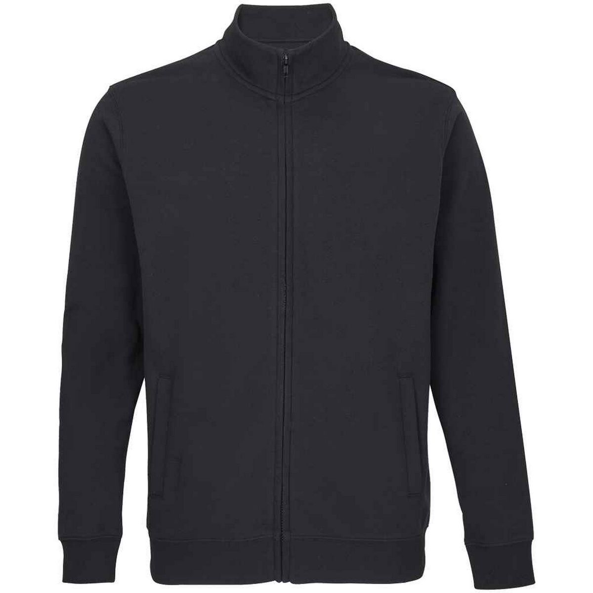 SOLS - "Cooper" Jacke Durchgehender Reißverschluss für Herren/Damen Unisex (Schwarz)
