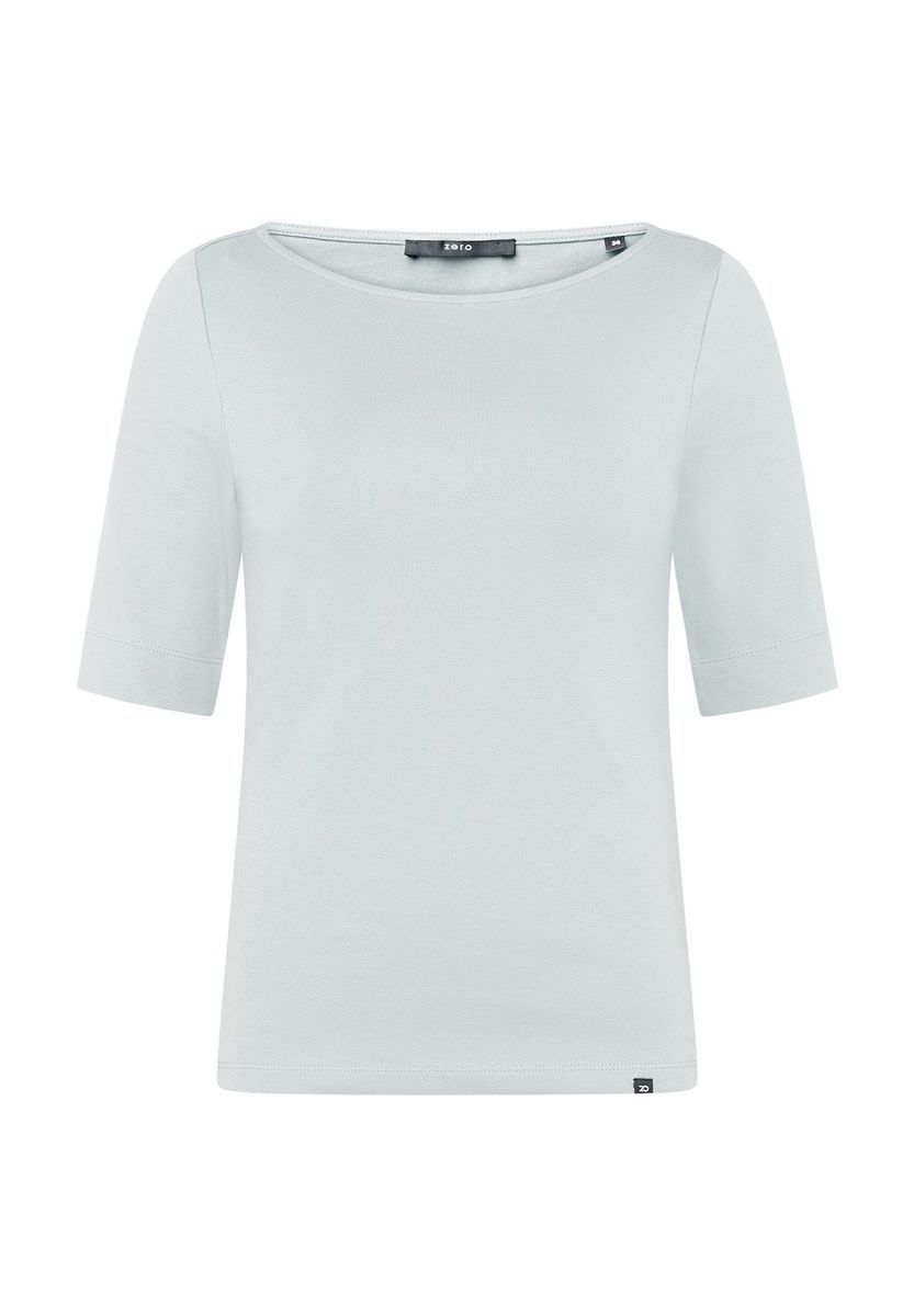 Basic Shirt mit U-Boot-Ausschnitt