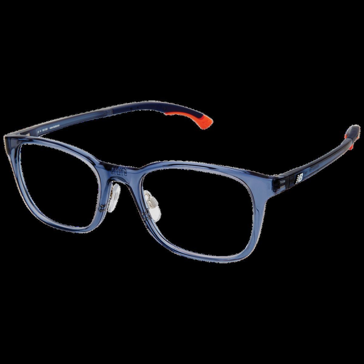 Blaue Rechteckige Vollrandbrille
