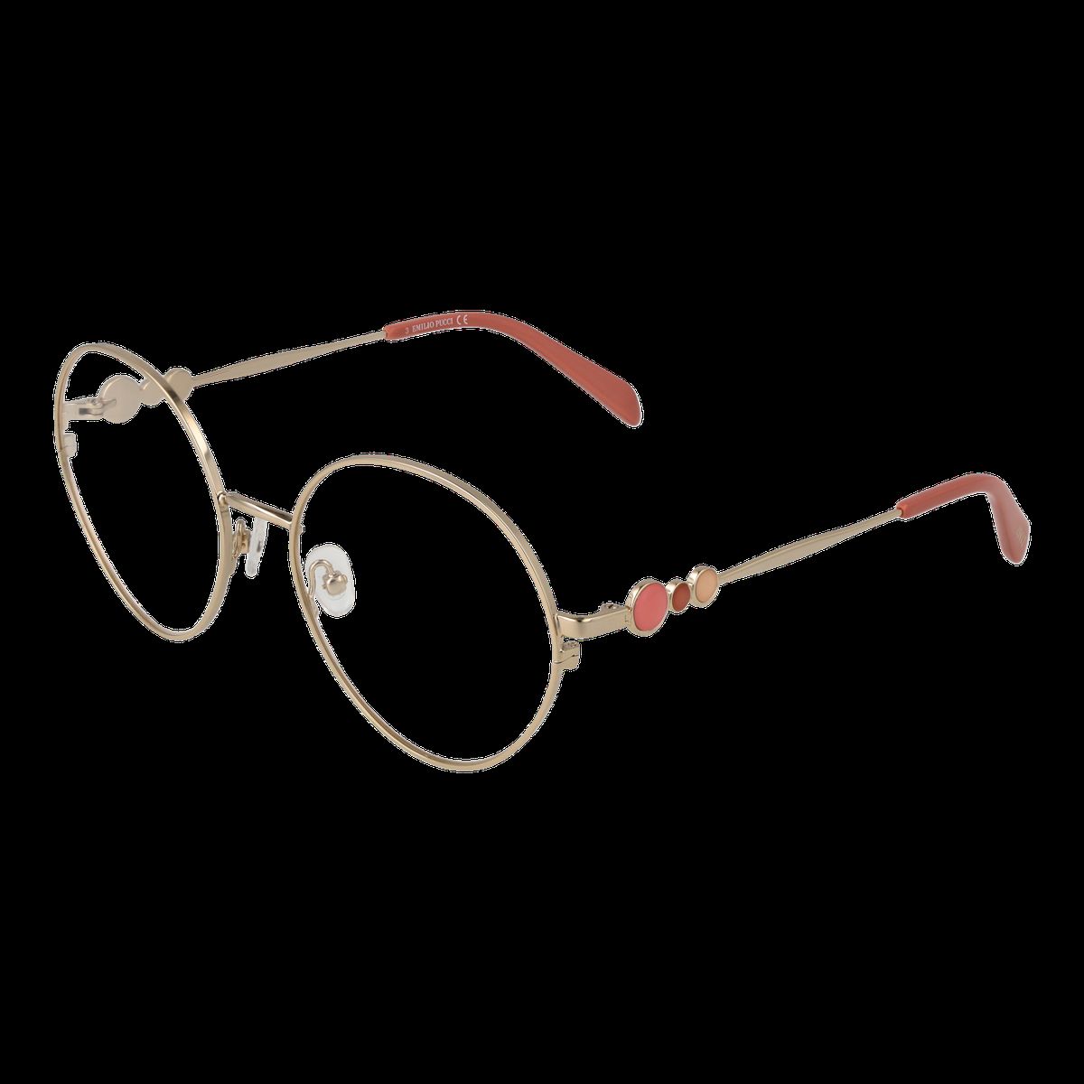 Runde optische Rahmen mit Emaille-Details