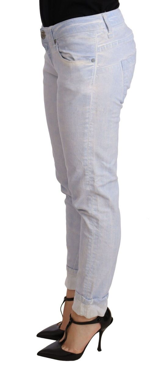 Slim-Fit-Jeans mit umgeschlagenem Saum