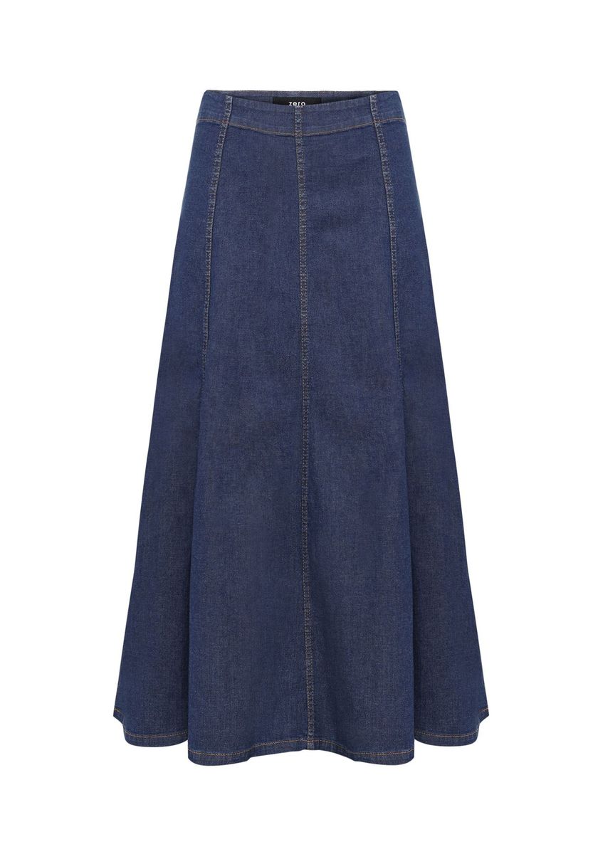 Ausgestellter Midi-Jeansrock