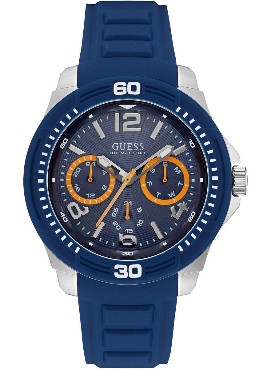 Herren Blaue Multifunktions Sport Armbanduhr