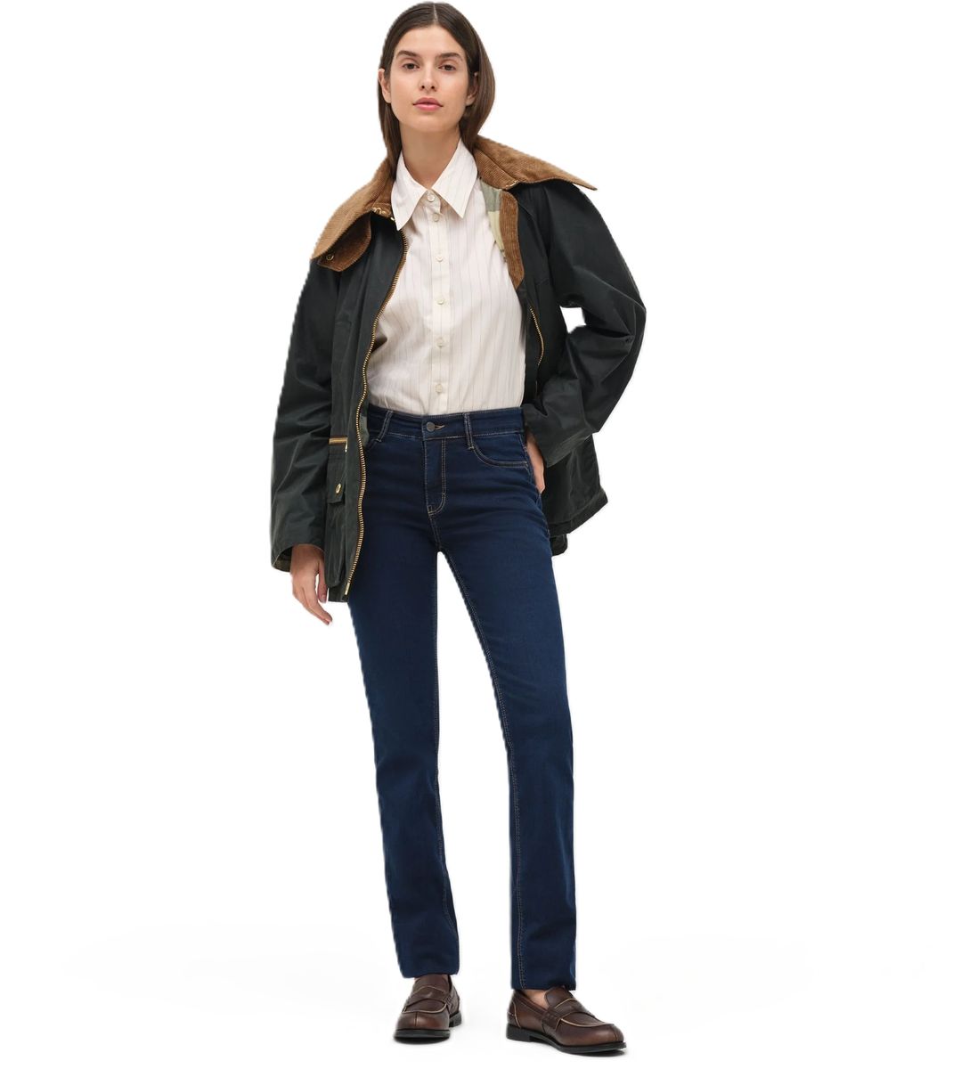 Klassische Damenjeans mit schmaler Passform