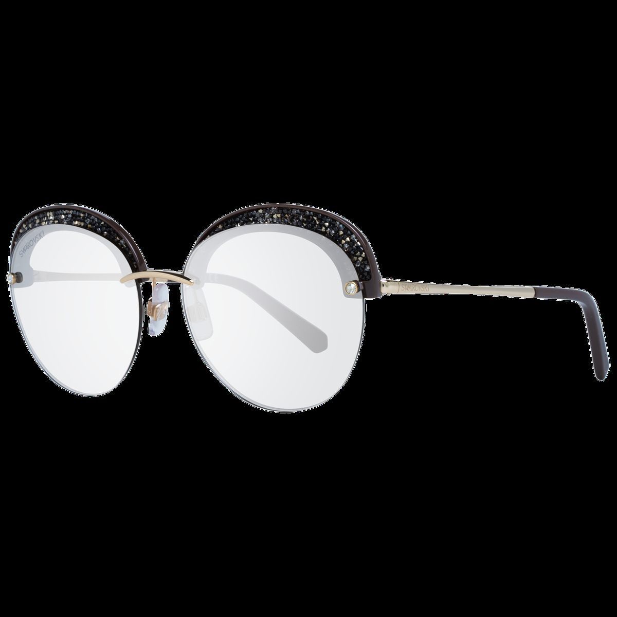 Runde Halbrand-Damenbrille