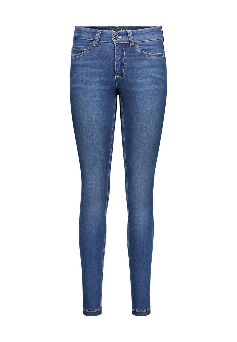 Schmale, hochtaillierte Jeans