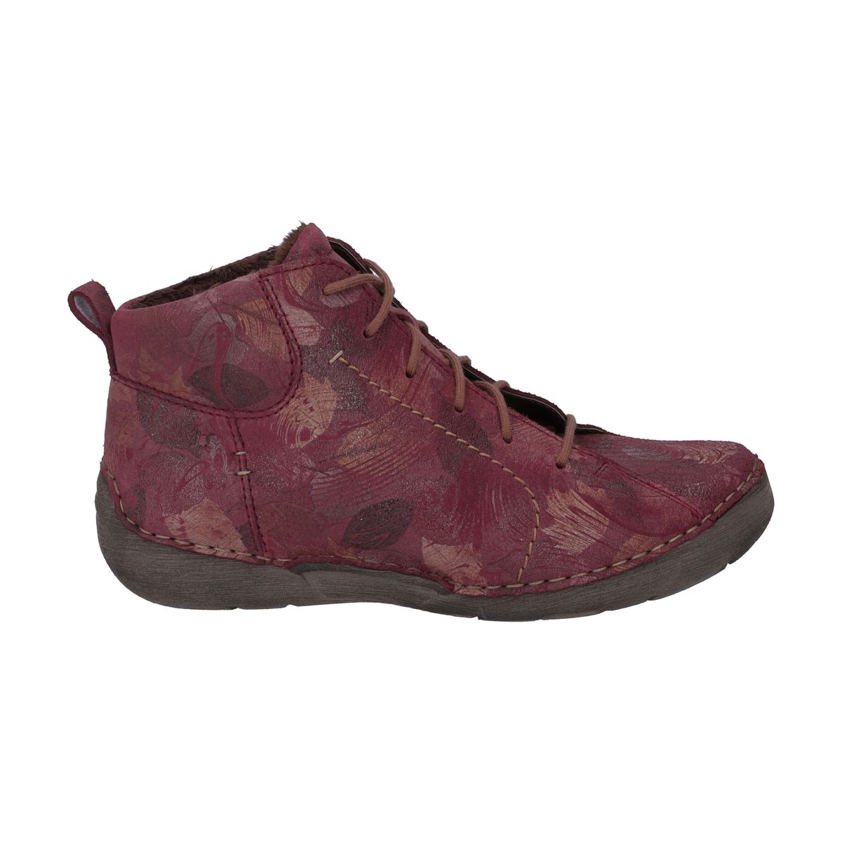 Handgenähte Stiefeletten mit Muster